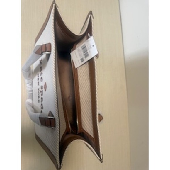 Kate Spade Ellie Large Tote Bag Canvas Brown Leather Shoulder Bag KF508 - Picture 7 of 9